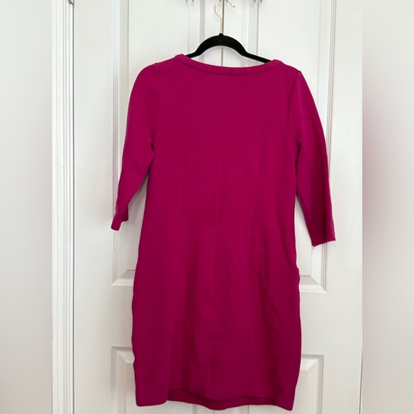 Boden Fuchsia Long Sleeve Dress, size 8R - Picture 5 of 8